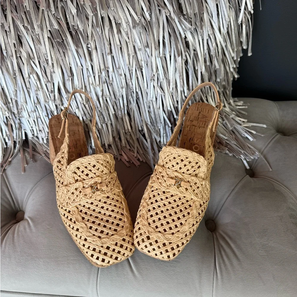 AEROSOLES SANTIAGO RAFFIA NATURAL SZ 9